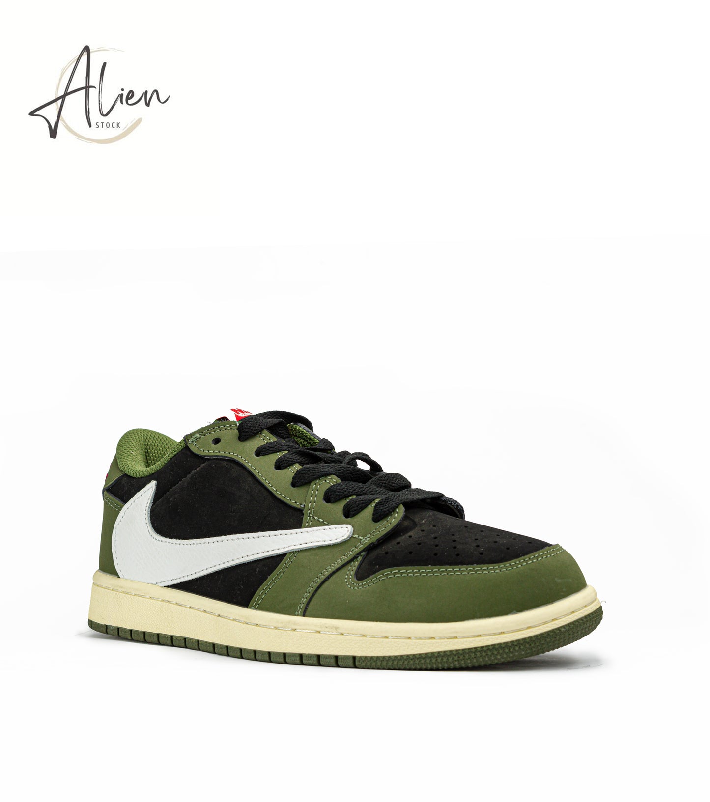 AIR JORDAN 1 LOW TRAVIS SCOTT BLACK OLIVE