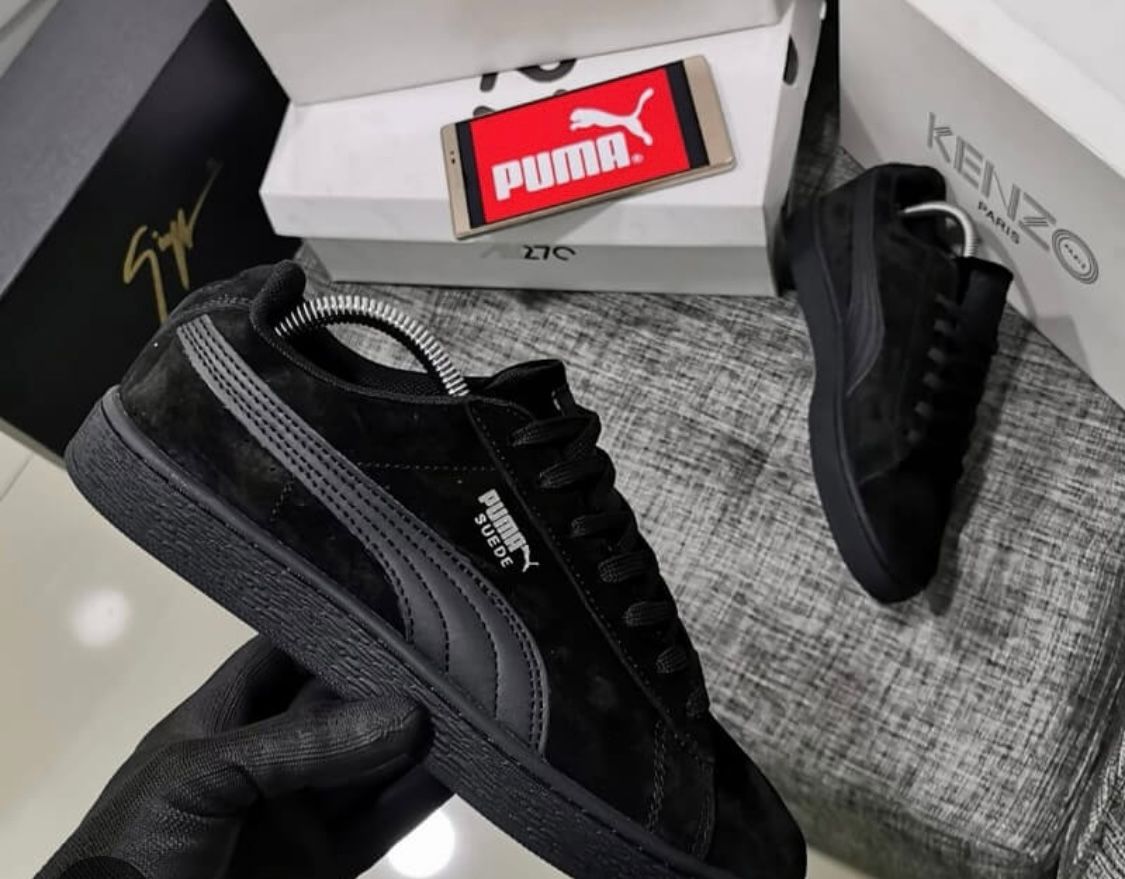 SUEDE XL TRAINERS FULL BLACK SNEAKERS