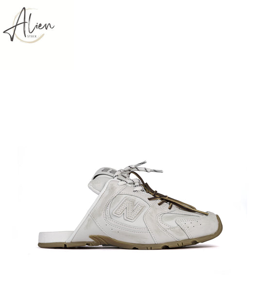 MIU MIU 530 MULES WHITE WOMEN