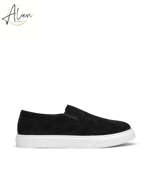 Men’s Casual Suede Shoes – Effortless Elegance BLACK