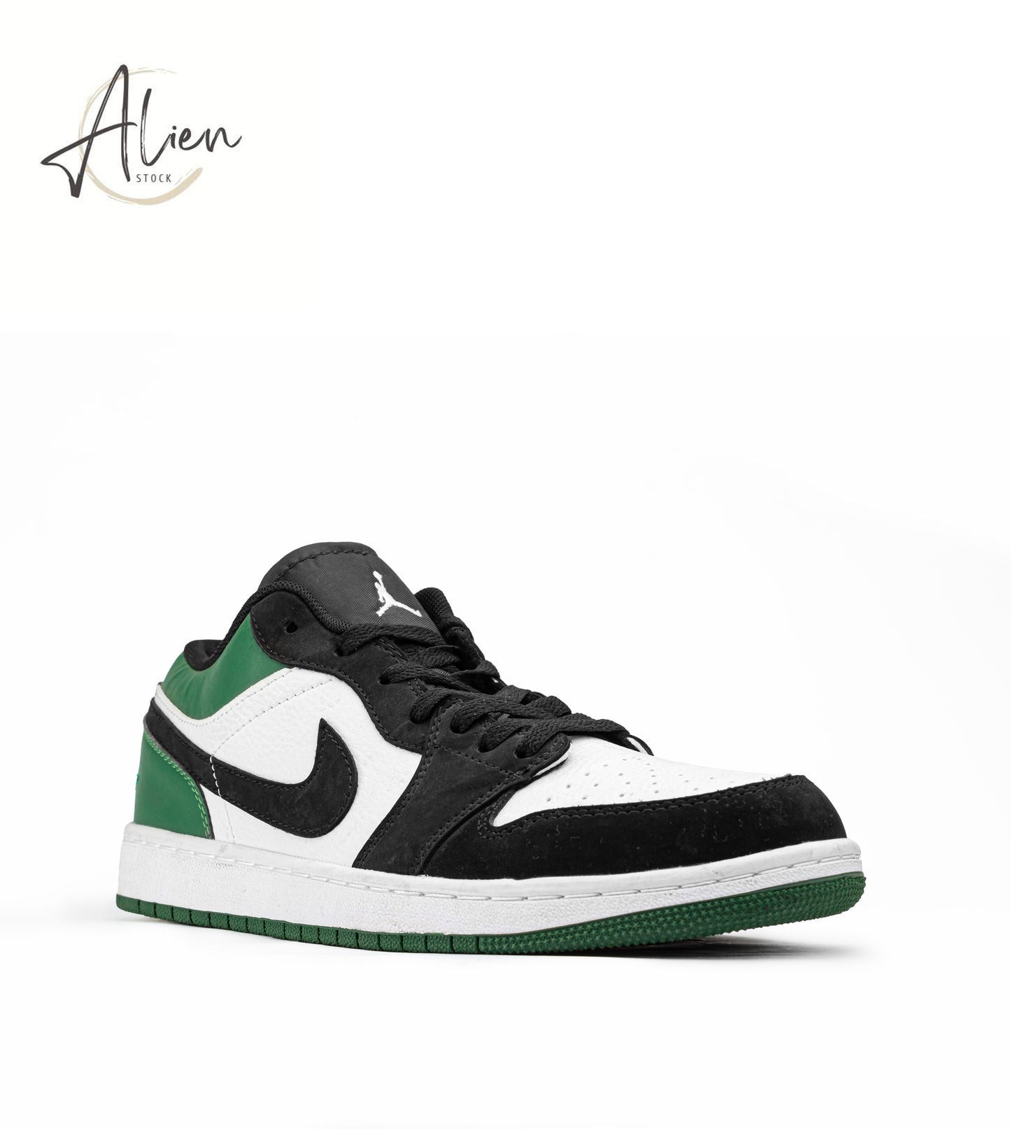 AIR JORDAN 1 LOW GREEN-WHITE-BLACK