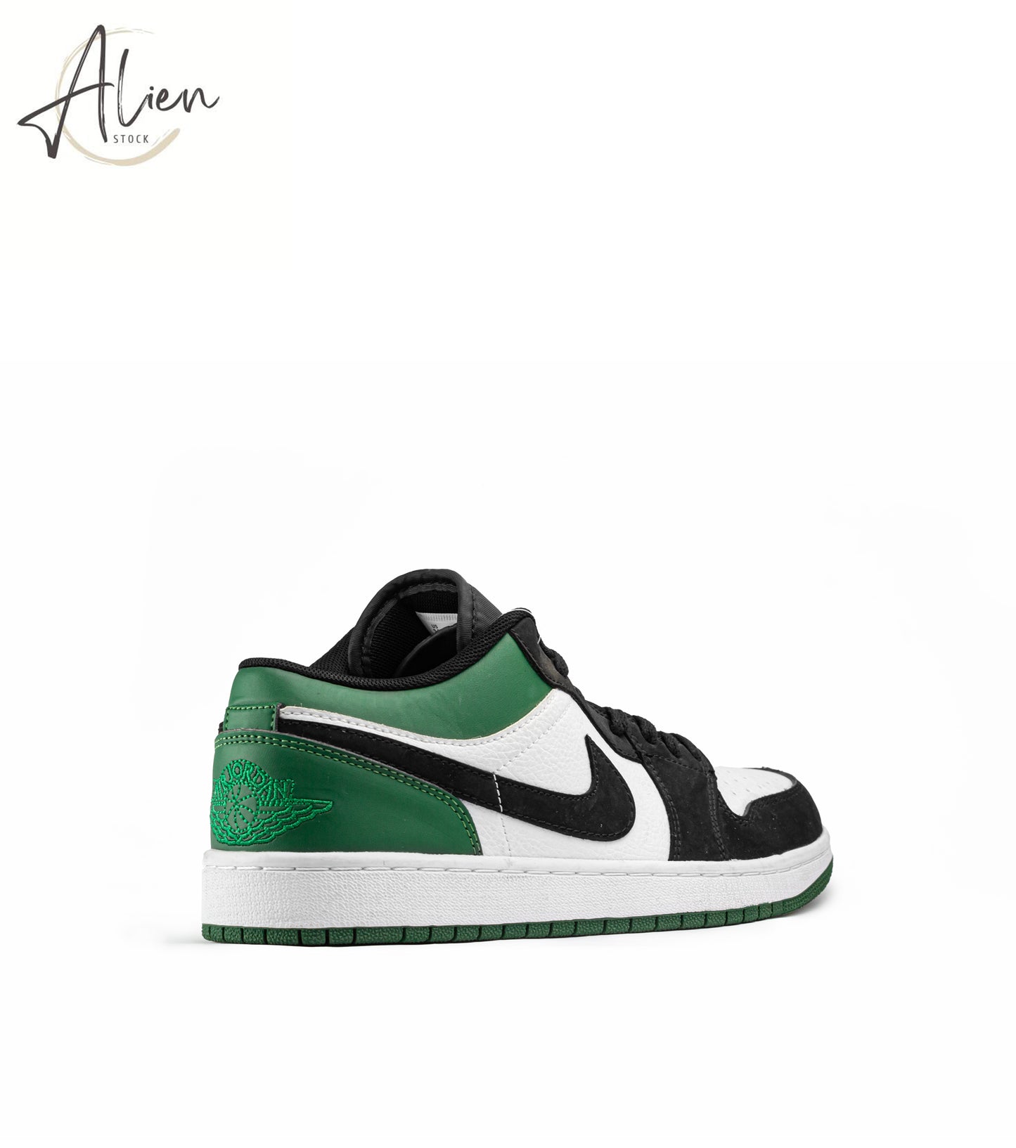 AIR JORDAN 1 LOW GREEN-WHITE-BLACK