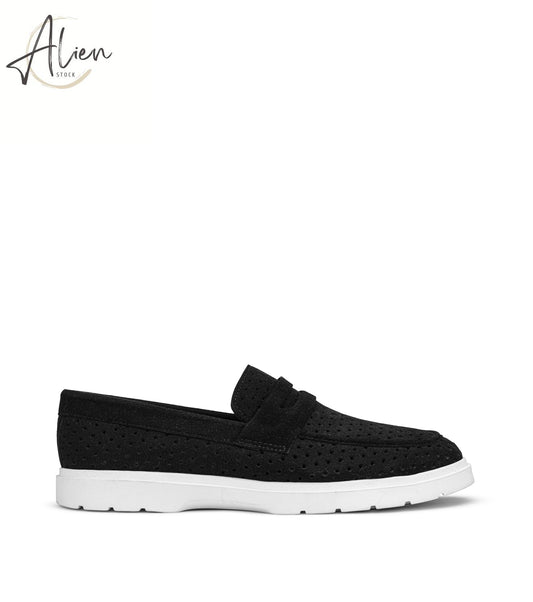 MEN`S STYLISH SUEDE SHOES ANTI-SLIP BLACK
