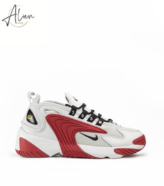 ZOOM 2K WHITE RED SHOES