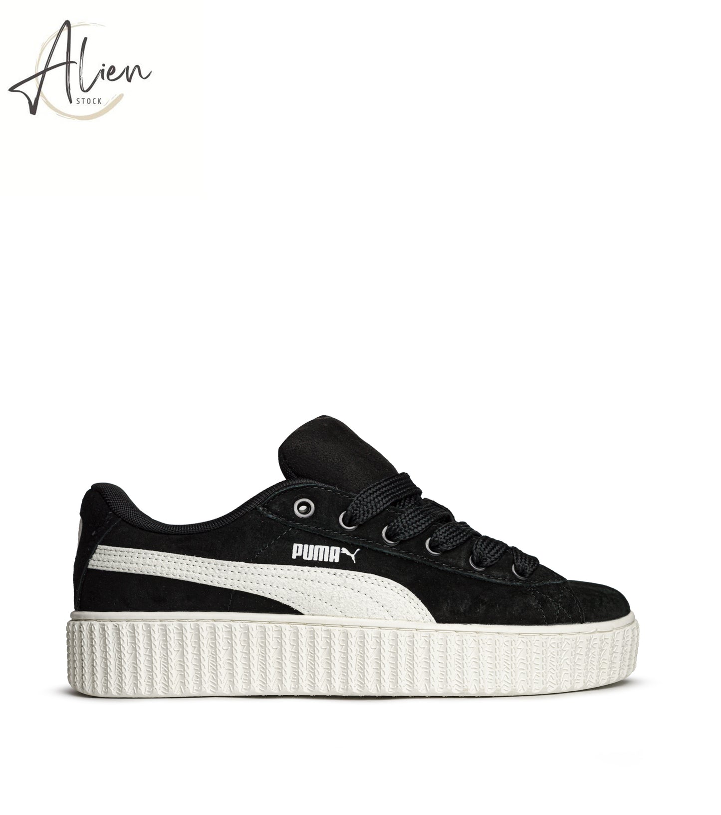 SUEDE XL TRAINERS BLACK-WHITE SNEAKERS