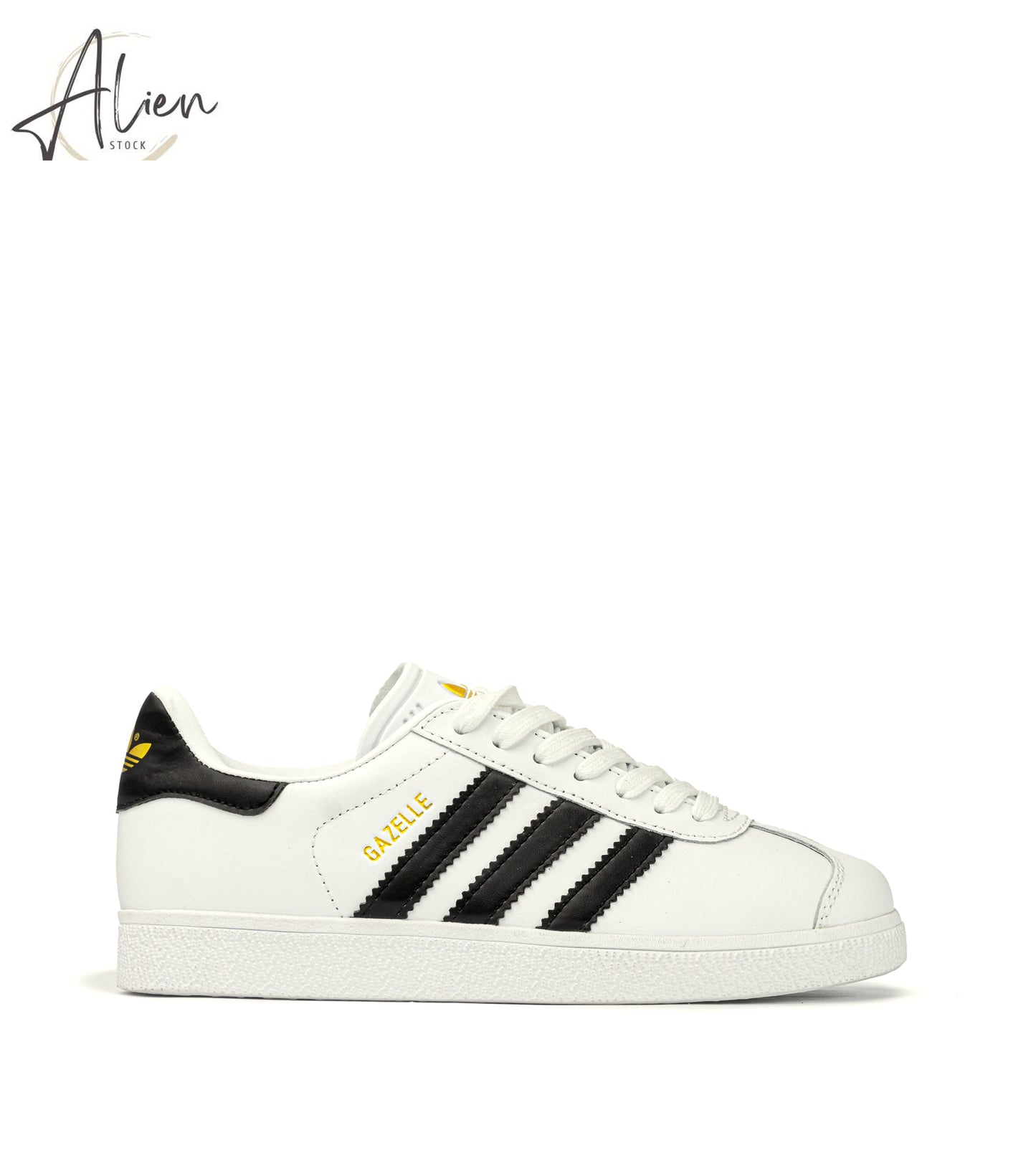 GAZELLE WHITE LEATHER & TEXTURED WOMEN