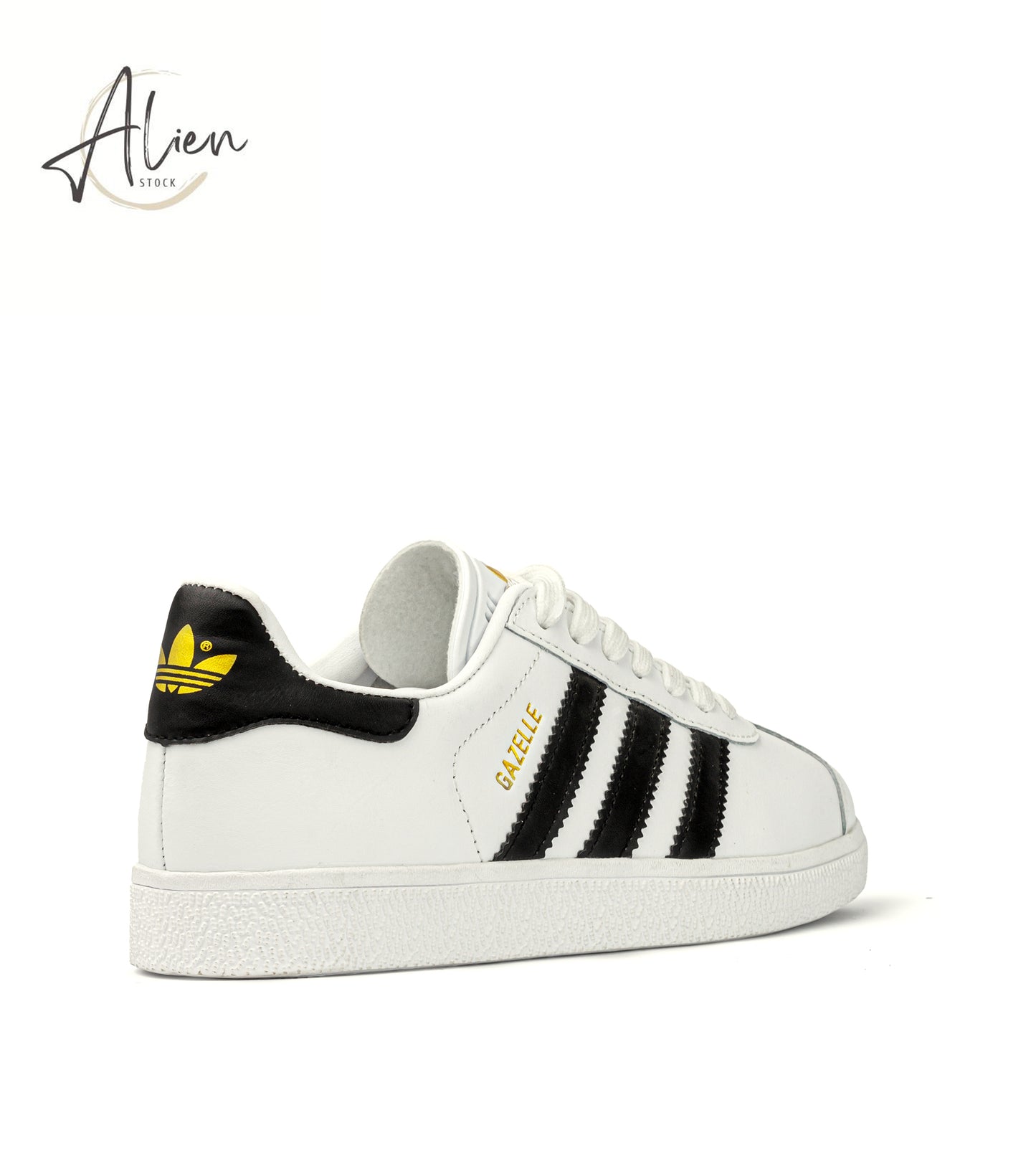 GAZELLE WHITE LEATHER & TEXTURED WOMEN