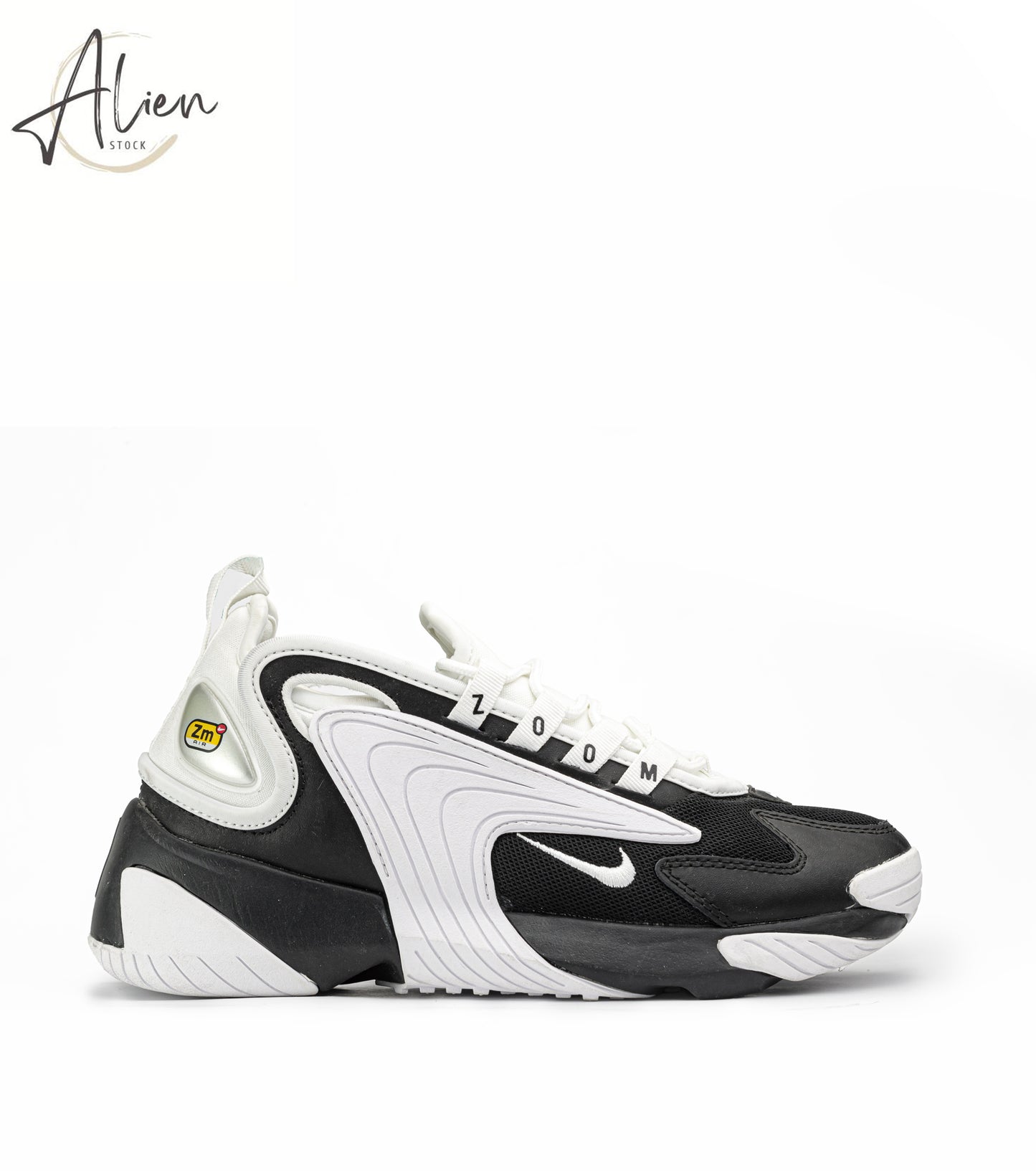 ZOOM 2K WHITE-BLACK SNEAKERS