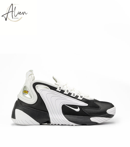 ZOOM 2K WHITE-BLACK SNEAKERS