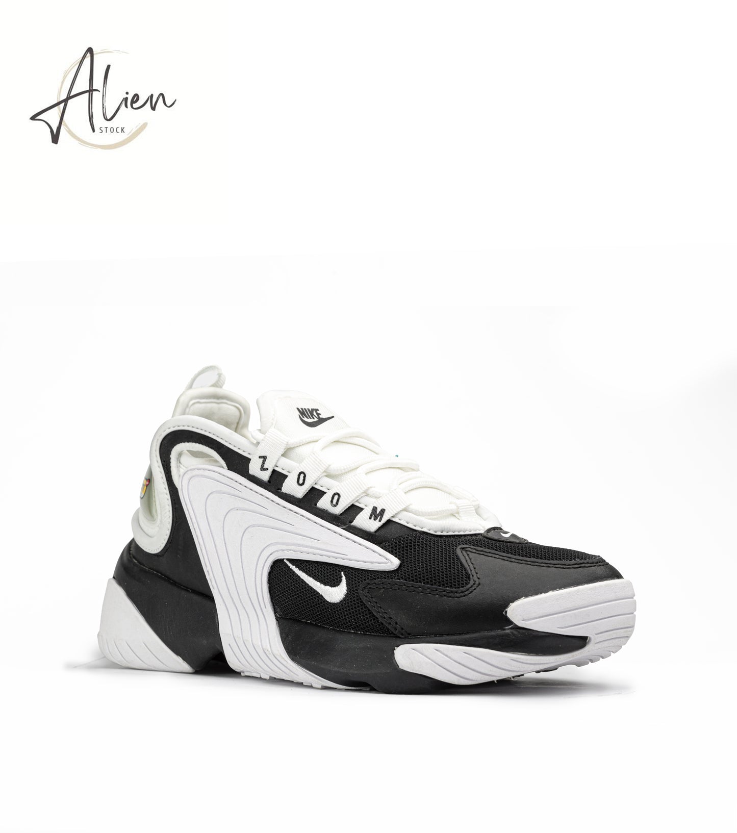 ZOOM 2K WHITE-BLACK SNEAKERS