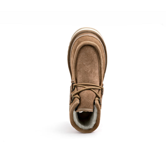 UGG Men's Hayden Moc boot in chestnut suede