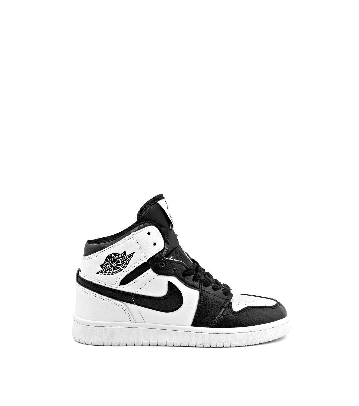 Air Jordan 1 Mid "Panda" sneakers in white and black leather