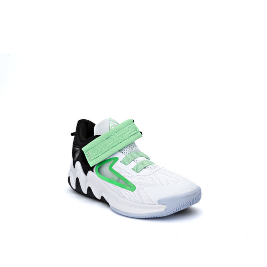 Kid's Nike Giannis Immortality 2 PS shoes in the "White Barely Volt"