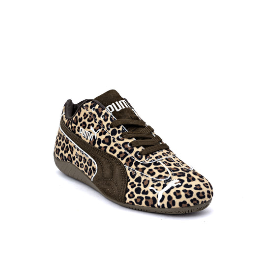 Speedcat Wild Leopard Pony Hair women's sneakers