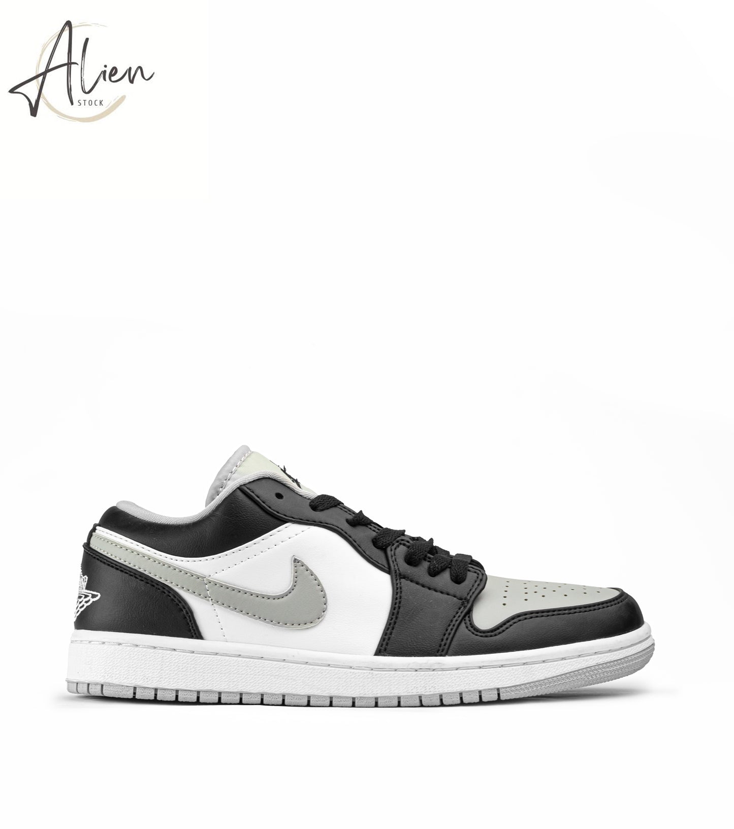 AIR JORDAN 1 LOW BLACK-GREY-WHITE