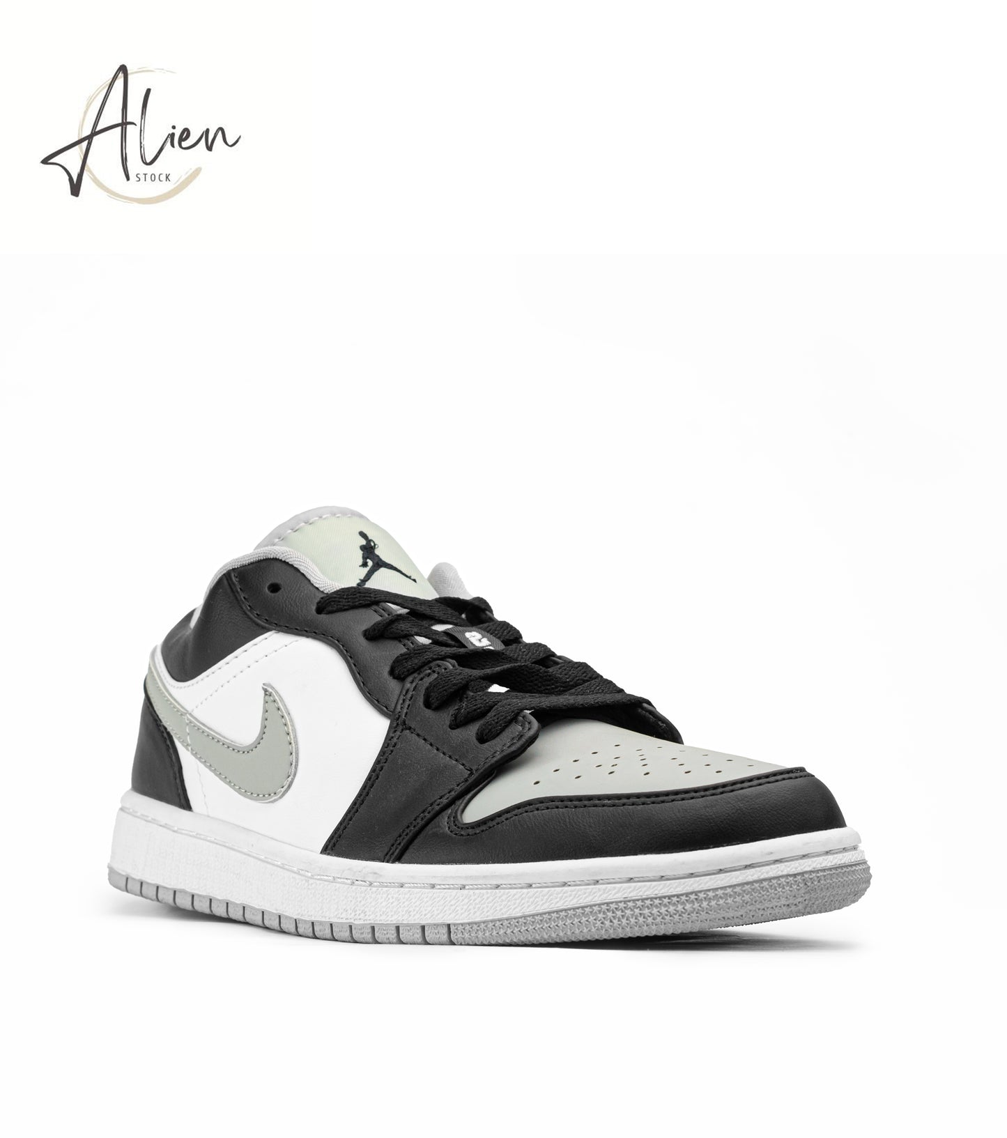 AIR JORDAN 1 LOW BLACK-GREY-WHITE