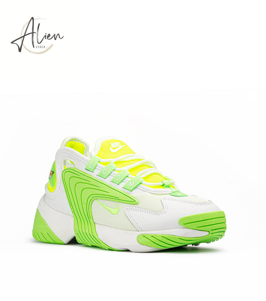 ZOOM 2K GREEN-WHITE SNEAKERS