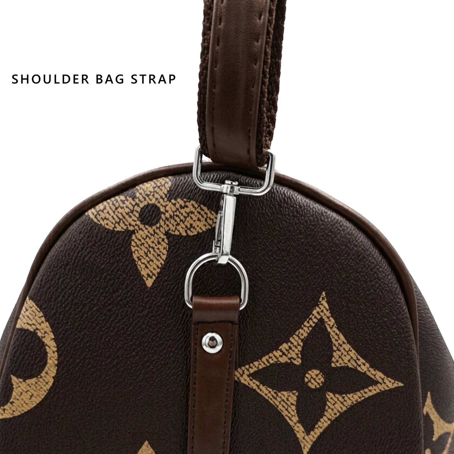 Louis Vuitton Giant/Reverse Monogram Keepall duffel bag showcases an oversized signature motif with dual top handles wrapped in protective plastic 50x30x25cm Unisex (brown)