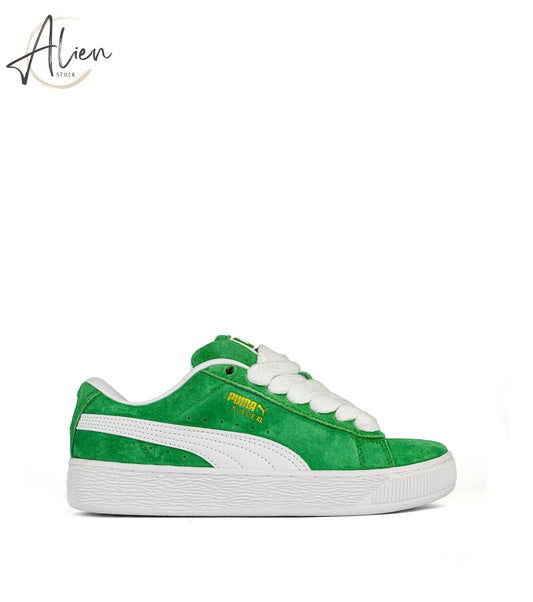 SUEDE XL TRAINERS GREEN SNEAKERS WOMEN