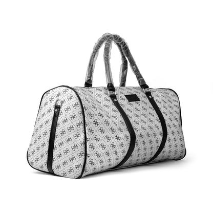 Guess Milano Weekender travel bag in an all-over 4G logo print with black faux-leather trim 50x30x25cm Unisex