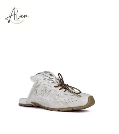 MIU MIU 530 MULES WHITE WOMEN