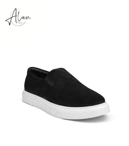 Men’s Casual Suede Shoes – Effortless Elegance BLACK