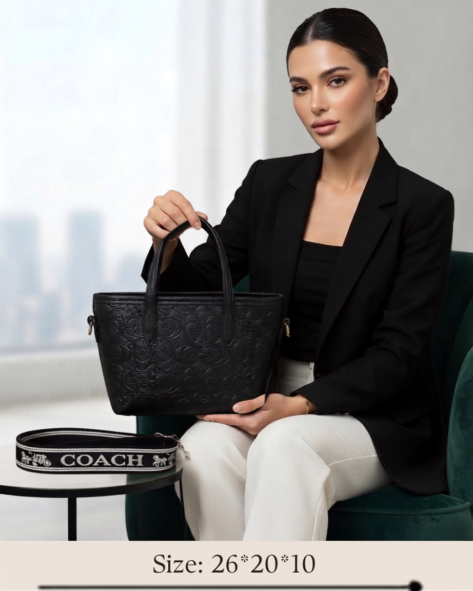 Coach Nina Small Tote Bag in Signature Leather for women