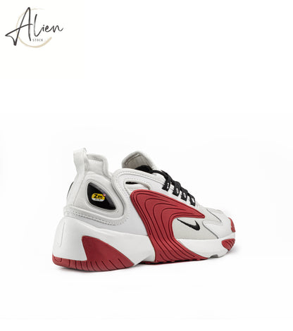 ZOOM 2K WHITE RED SHOES