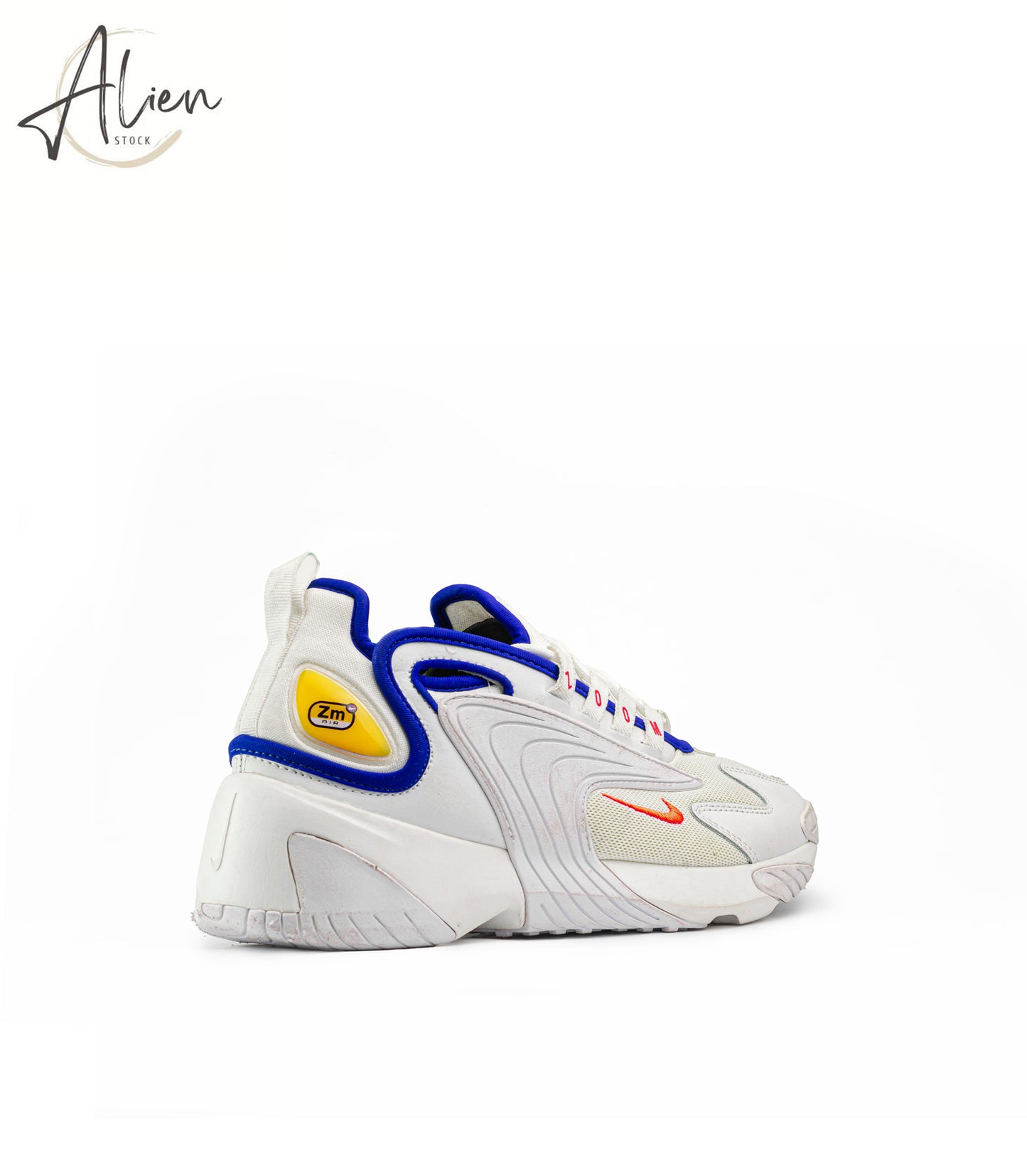 ZOOM 2K WHITE-BLUE SNEAKERS