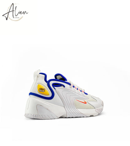 ZOOM 2K WHITE-BLUE SNEAKERS