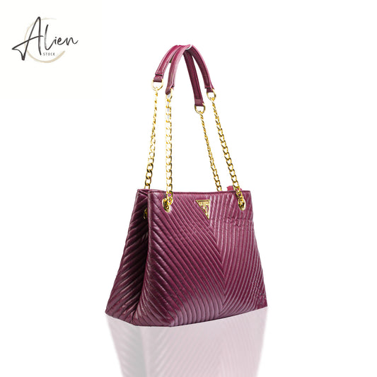 Hand bag Guess burgundy