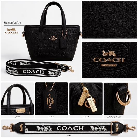 Coach Nina Small Tote Bag in Signature Leather for women