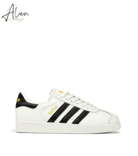 GAZELLE WHITE LEATHER & TEXTURED WOMEN