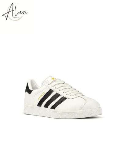 GAZELLE WHITE LEATHER & TEXTURED WOMEN