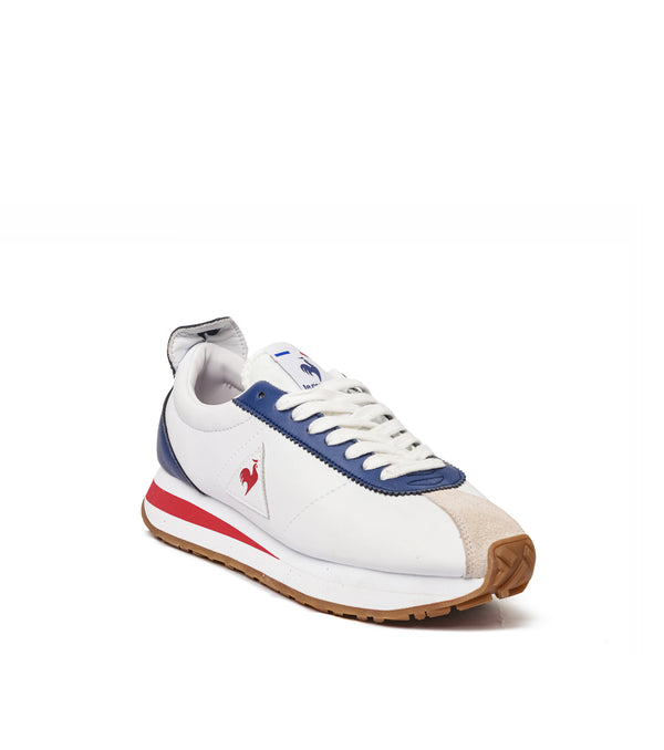 La coq SPORTIF MONTPELLIER LIGHTWEIGHT LEATER WHITE-BLUE-RED