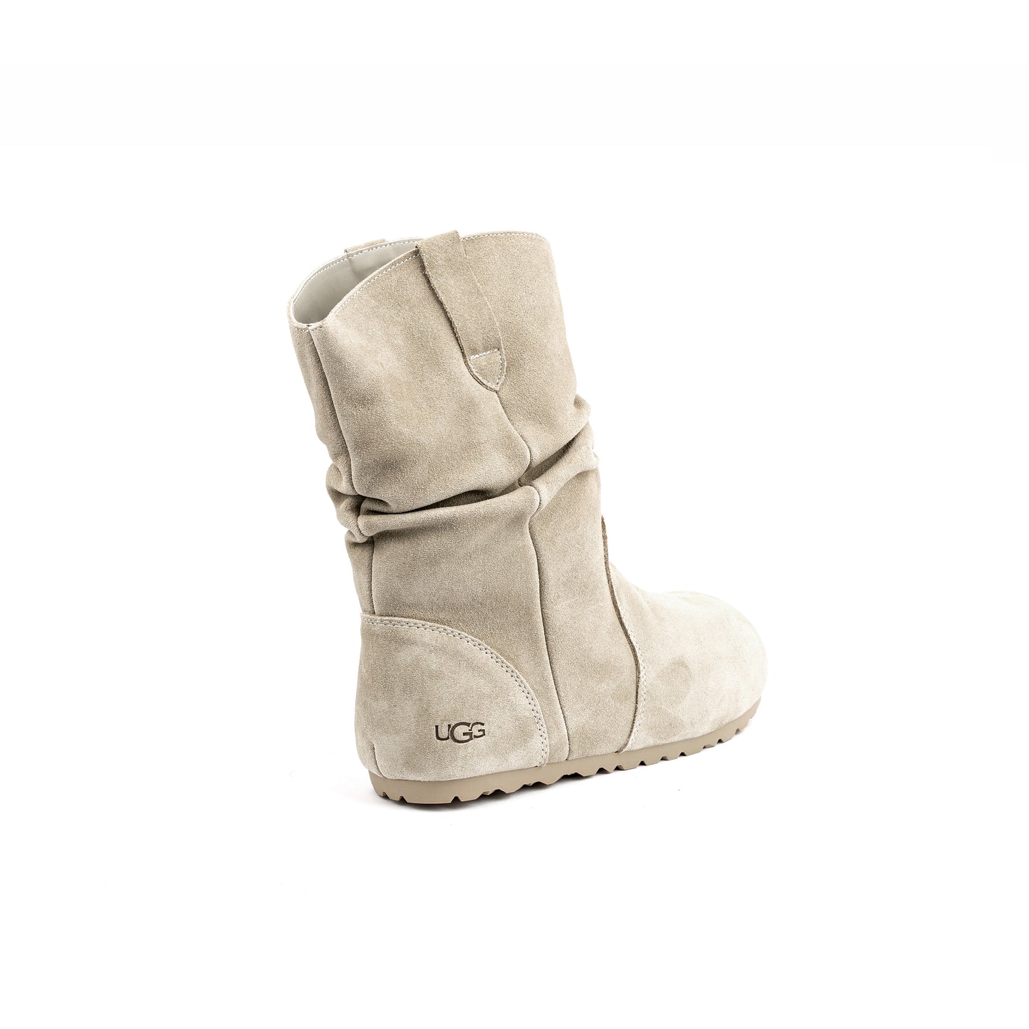 UGG boots made of twin-faced sheepskin in a neutral color