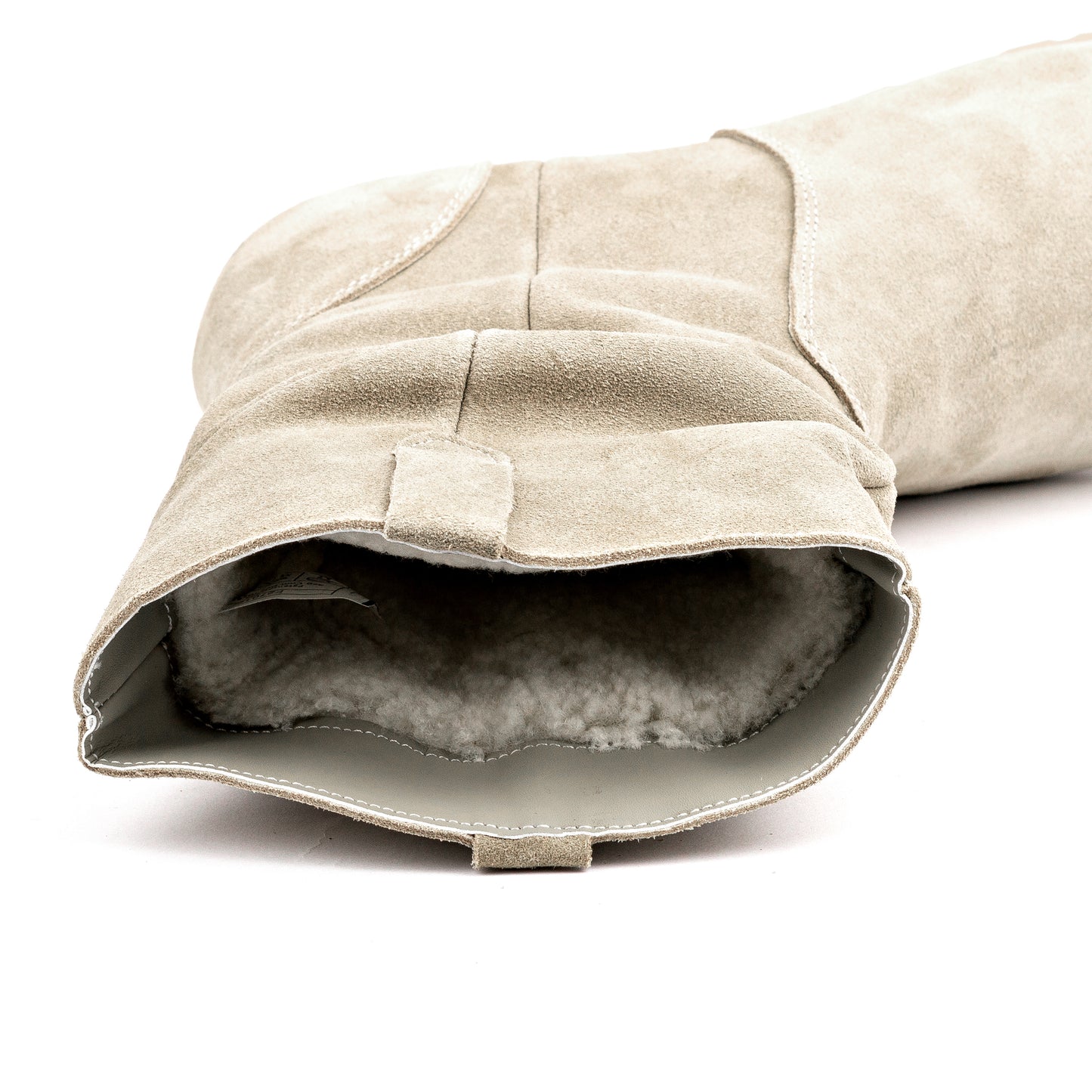 UGG boots made of twin-faced sheepskin in a neutral color