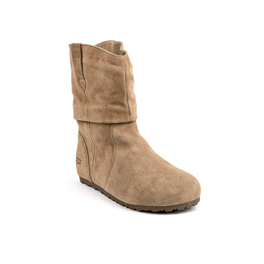 UGG suede boots in a tan or camel color