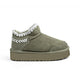 UGG Mini Myles Platform boots in a sage green color