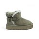 UGG Classic Ultra Mini Platform boot in a green/grey color with a buckle detail