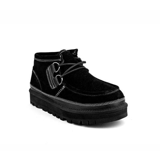 UGG Men's Hayden Moc Chukka boot in black suede