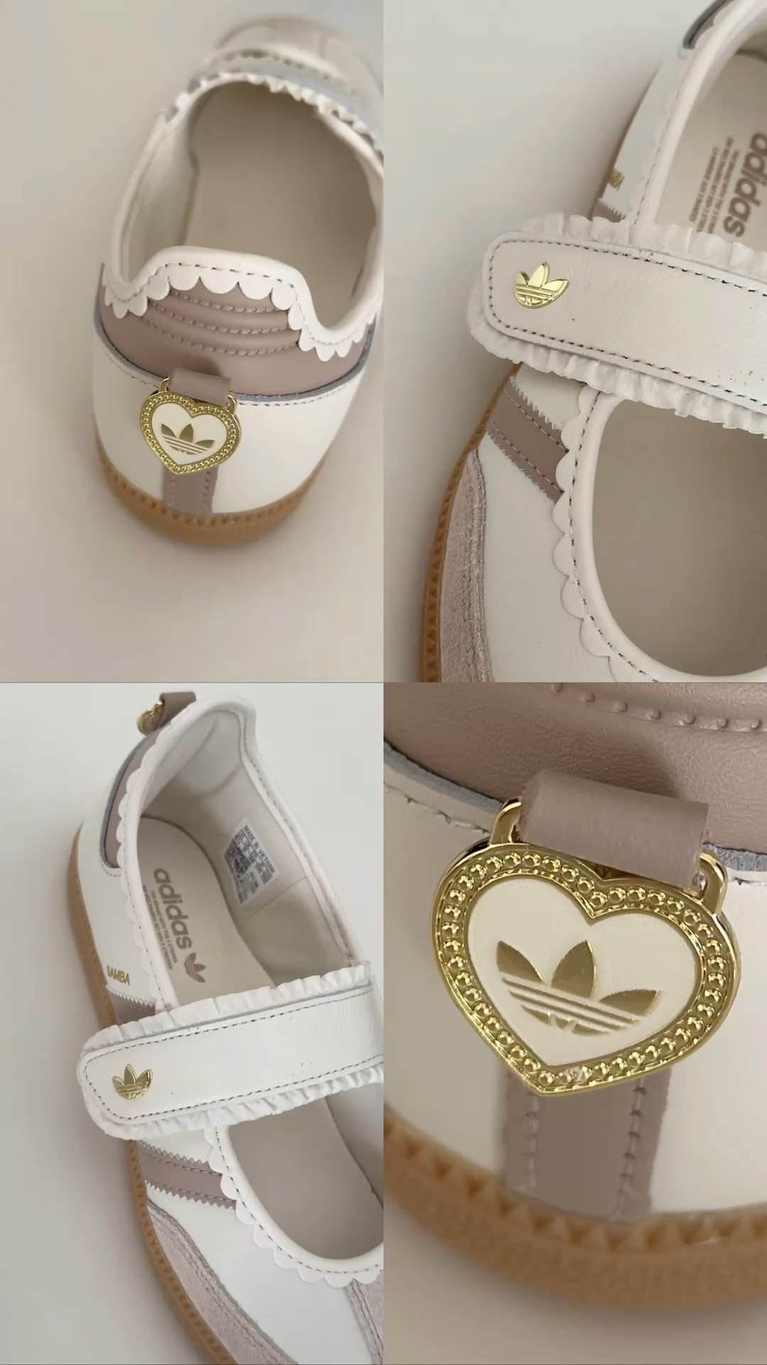 Samba Jane sneakers, featuring a charming ruffled Mary Jane strap and a classic gum sole
