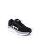 HOKA Bondi 8 running shoe in black with a white and gray sole