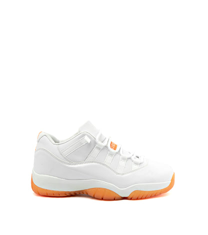 Air Jordan 11 Retro Low sneakers in the "Bright Citrus" colorway