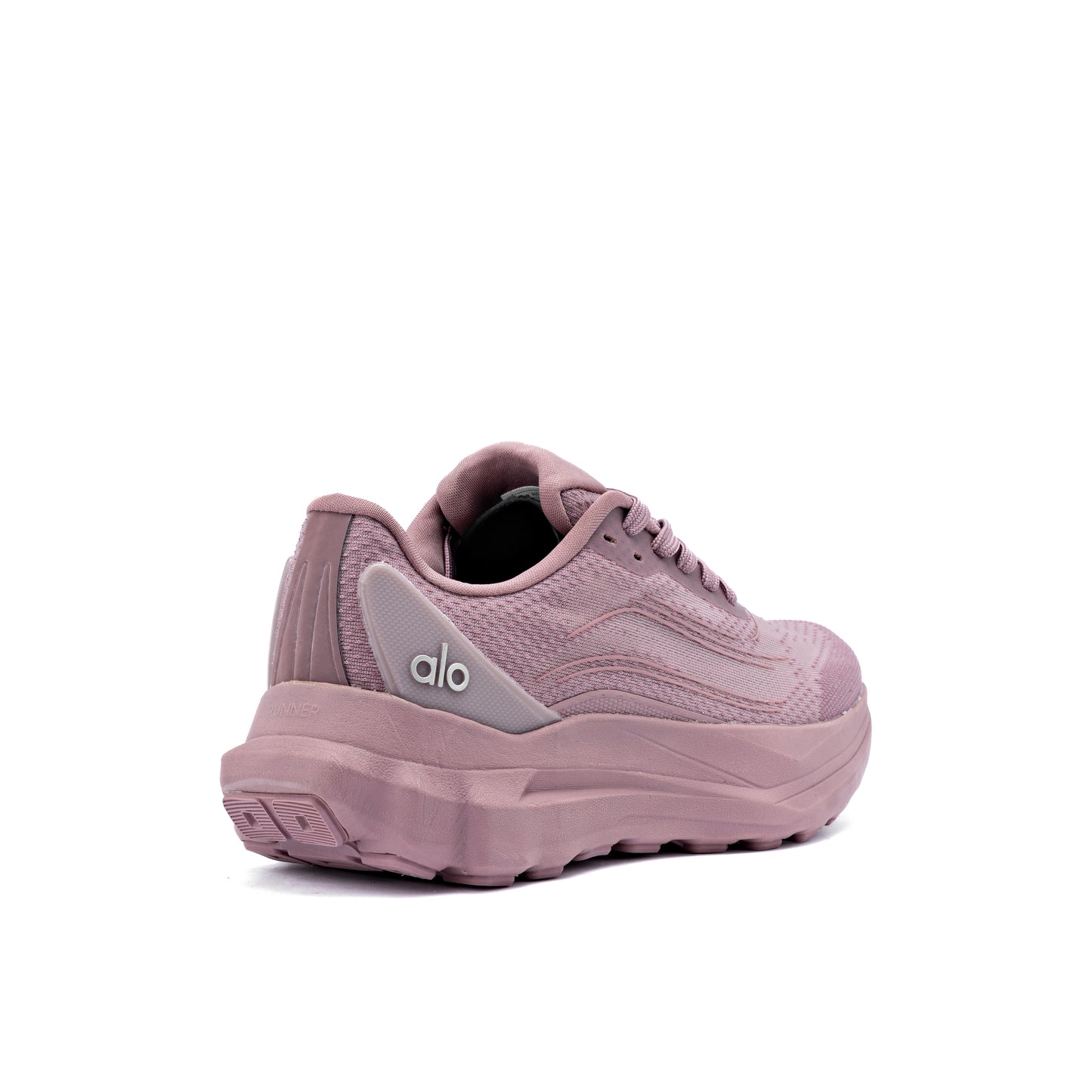 Alo Runner performance sneaker in the Smoky Quartz