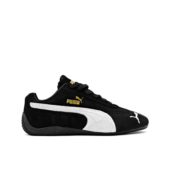 Speedcat OG sneaker in black and white suede