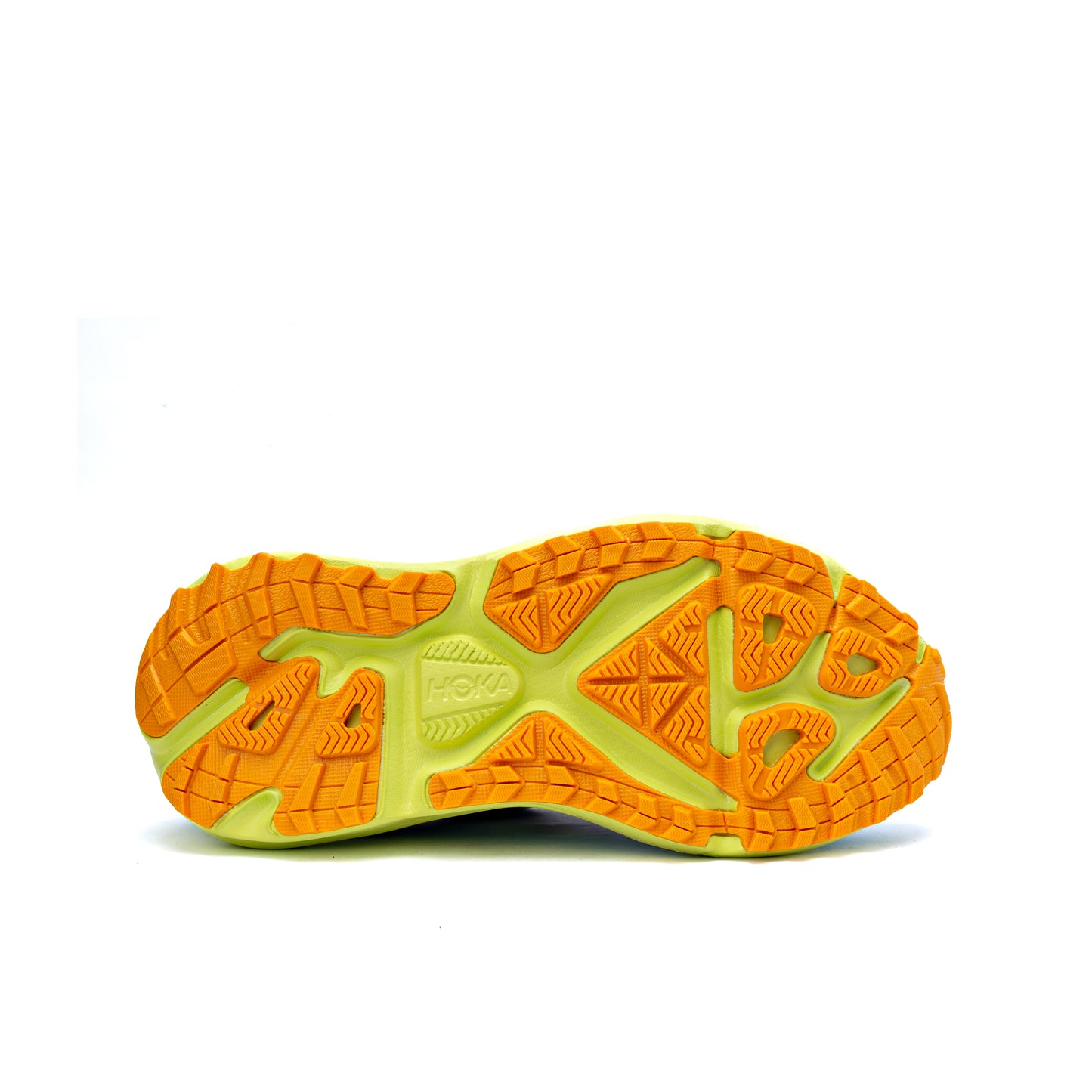 Hoka Stinson 7 trail running shoes in the White / Evening Primrose