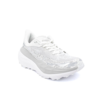 Hoka Stinson 7 trail running shoe in a white