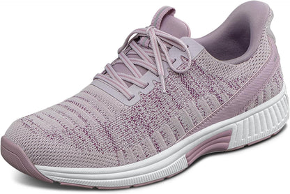 Orthofeet Kita Hands Free men’s orthopedic knit sneakers in a rose/mauve