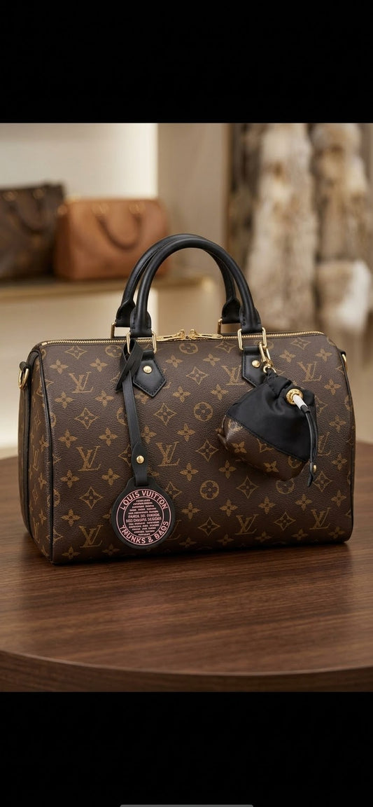 Louis Vuitton Speedy Bandoulière (Trunks & Bags Edition / Multi-Accessory Charm)